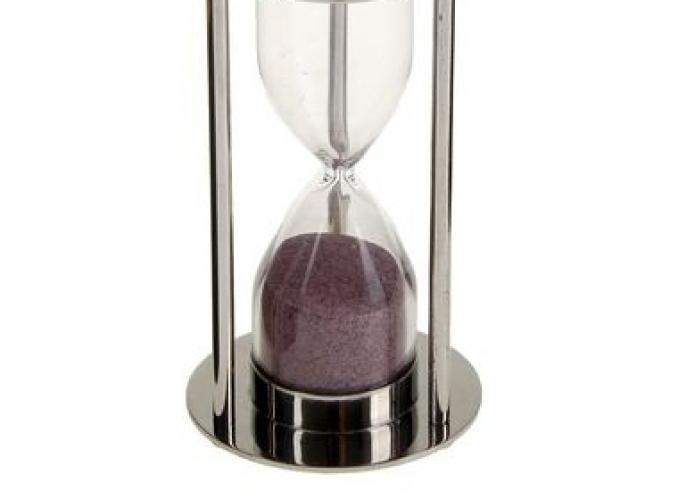 Сувенирные песочные часы в тёмной шкатулке (3 мин) Рельеф