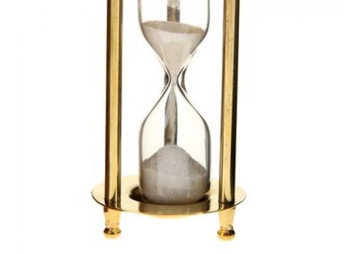 Сувенирные песочные часы (30 сек) Золото