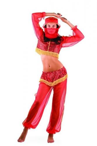 Костюм арабской танцовщицы красный - купить 
