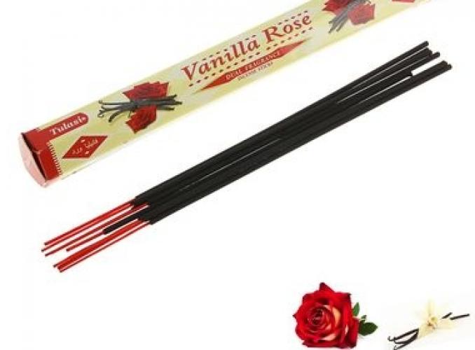 Благовония шестигранник Sarathi Vanilla Rose Ваниль роза 20 палочек в упаковке