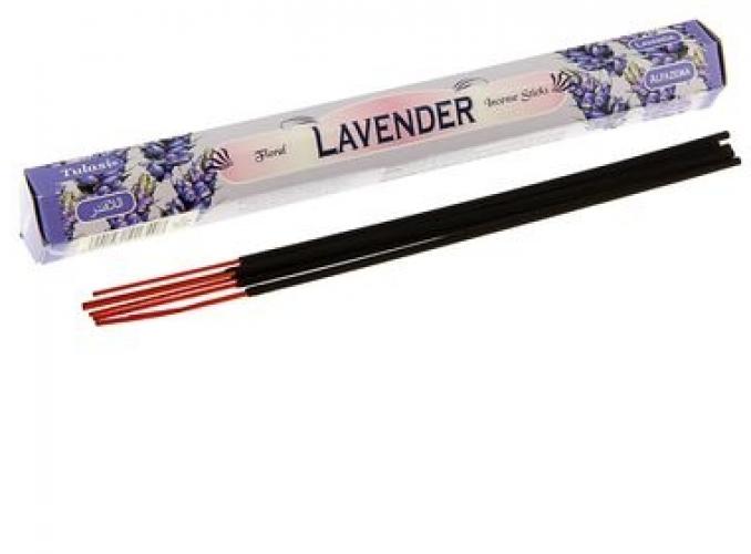 Благовония шестигранник Sarathi Лаванда Lavender 20 палочек в упаковке