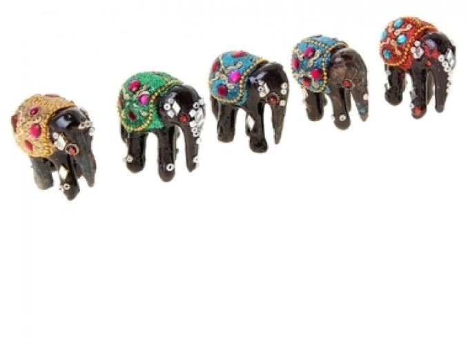 Сувенир Слон, набор из 5 штук