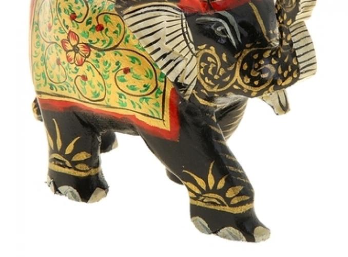 Сувенир Слон с яркой попоной