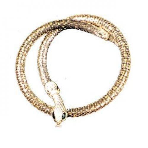 Серебристое ожерелье-змея - купить 