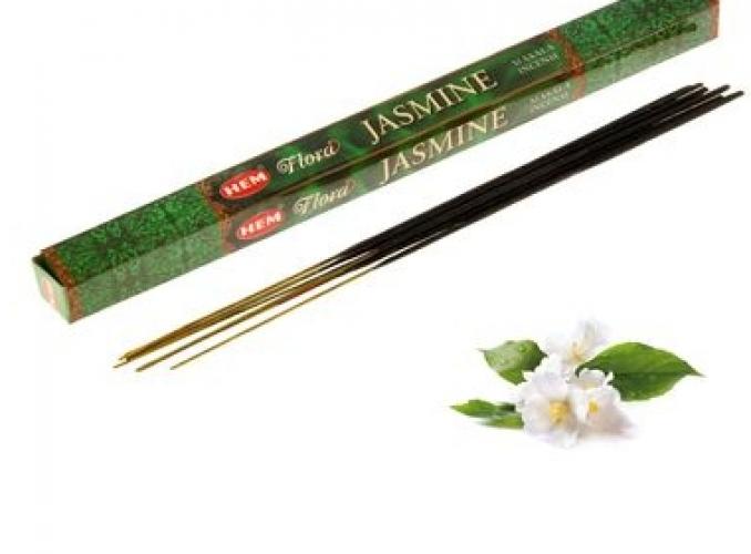 Благовония HEM Flora Masala Jasmine (Жасмин), четырехгранник, 8 палочек