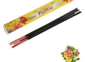 Благовония шестигранник Sarathi Floral Цветочный 20 палочек в упаковке