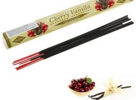 Благовония шестигранник Sarathi Cherry Vanilla Вишня ваниль 20 палочек в упаковке