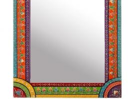 Зеркало Цветные полосы с узором
