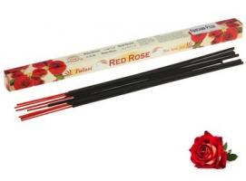Благовония четырехгранник Sarathi Red Rose Красная роза 8 палочек в упаковке