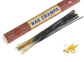 Благовония шестигранник Sarathi Nag Champa Наг Чампа 15 палочек в упаковке