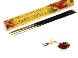 Благовония HEM Cherry Vanilla (Ванильная вишня), шестигранник, 20 палочек