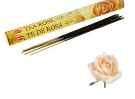 Благовония HEM Tea Rose (Роза чайная), шестигранник, 20 палочек