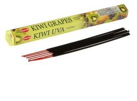 Благовония  шестигранник HEM Киви Виноград Kiwi Grapes 20 палочек в упаковке
