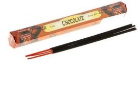 Благовония шестигранник Sarathi Шоколад Chocolate 20 палочек в упаковке